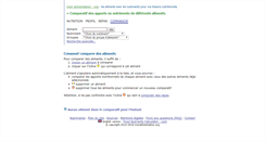 Desktop Screenshot of comparatif.monalimentation.org