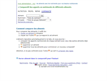 Tablet Screenshot of comparatif.monalimentation.org