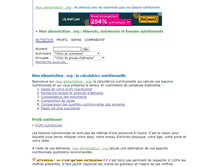 Tablet Screenshot of monalimentation.org